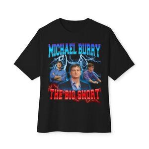 Michael Burry The Big Short 90s Bootleg Style Meme Graphic T-Shirt 51
